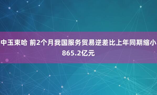 中玉束哈 前2个月我国服务贸易逆差比上年同期缩小865.2亿元