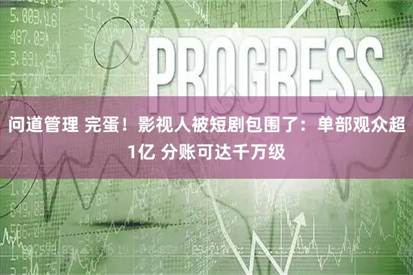 问道管理 完蛋！影视人被短剧包围了：单部观众超1亿 分账可达千万级