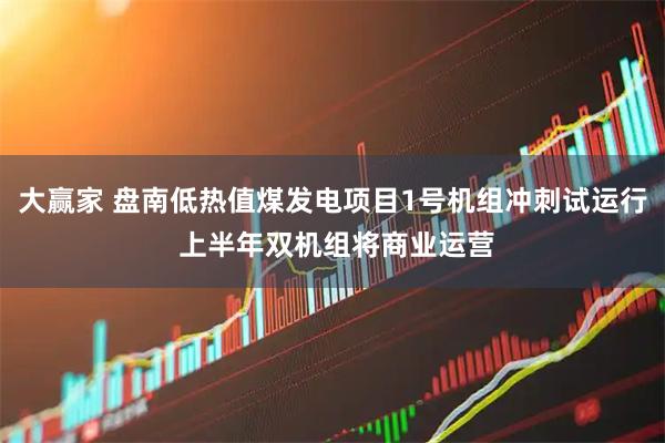 大赢家 盘南低热值煤发电项目1号机组冲刺试运行 上半年双机组将商业运营