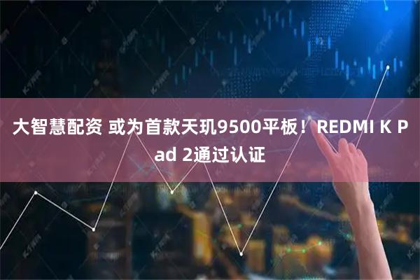 大智慧配资 或为首款天玑9500平板！REDMI K Pad 2通过认证