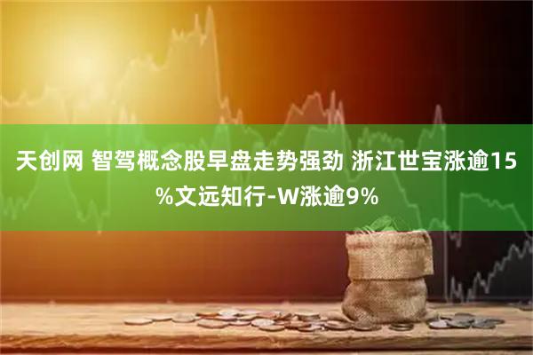 天创网 智驾概念股早盘走势强劲 浙江世宝涨逾15%文远知行-W涨逾9%